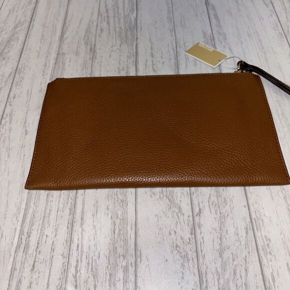 Womens Michael Kors Jet Set Clutch Wallet Tan NWT - Picture 3 of 7